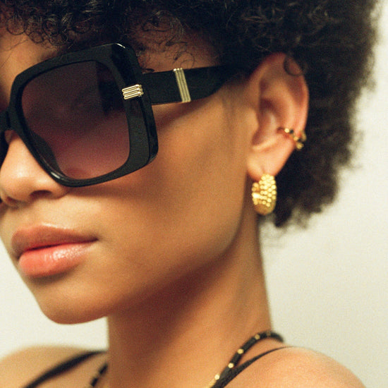 Le Specs Phoenix Ridge Oversized Square Sunglasses | Black Accessories Missoma 