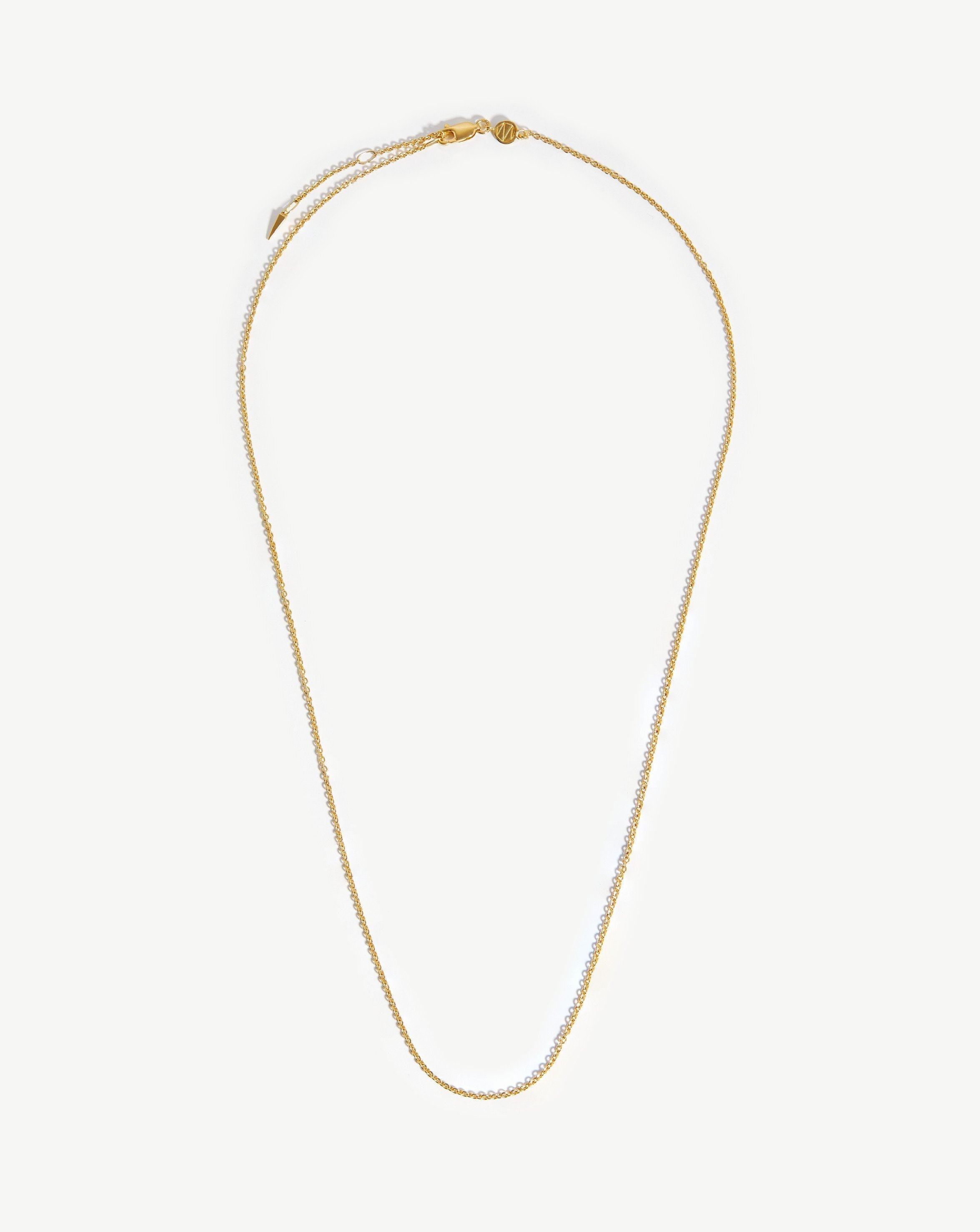 Long Plain Chain Necklace Necklaces Missoma 18ct Gold Plated Vermeil 