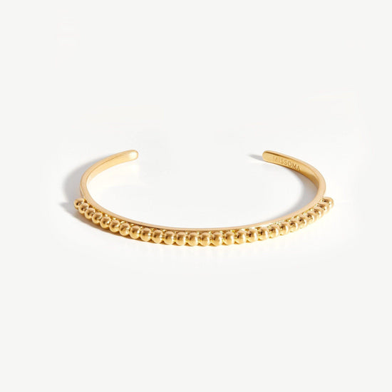 Lucy Williams Beaded Cuff | 18ct Gold Plated Bracelets Missoma 