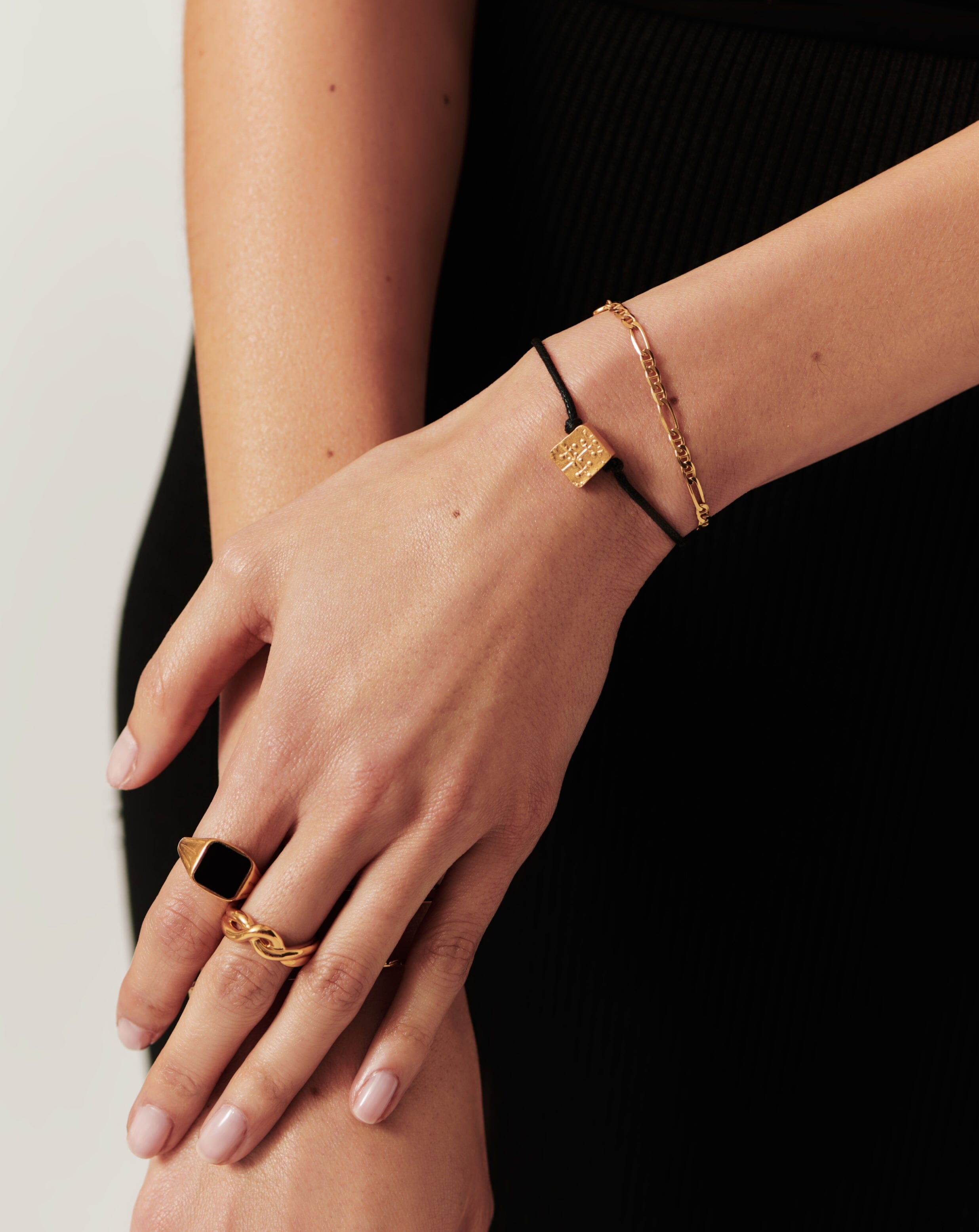 Lucy Williams Byzantine Coin Cord Bracelet | 18ct Gold Plated Vermeil Bracelets Missoma 