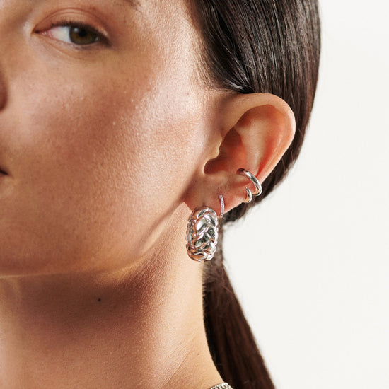 Lucy Williams Chunky Waffle Hoop Earrings Earrings Missoma 