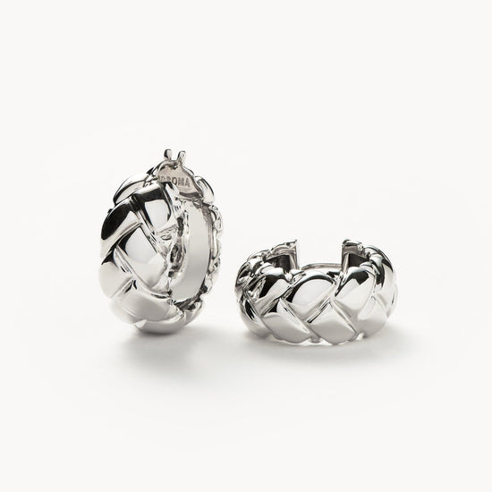 Lucy Williams Chunky Waffle Hoop Earrings Earrings Missoma 