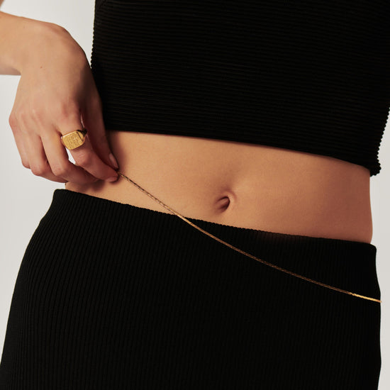 Lucy Williams Cobra Snake Belly Chain | 18ct Gold Plated Necklaces Missoma 