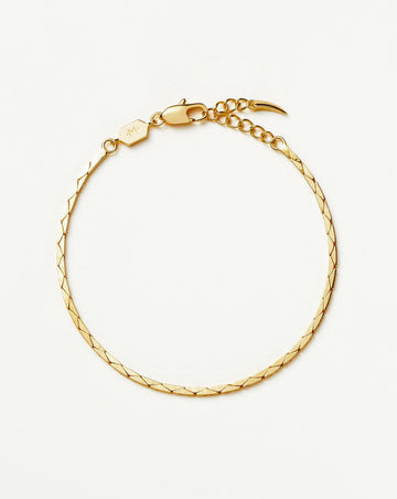 Lucy Williams Cobra Snake Chain Bracelet | 18ct Gold Plated Bracelets Missoma 