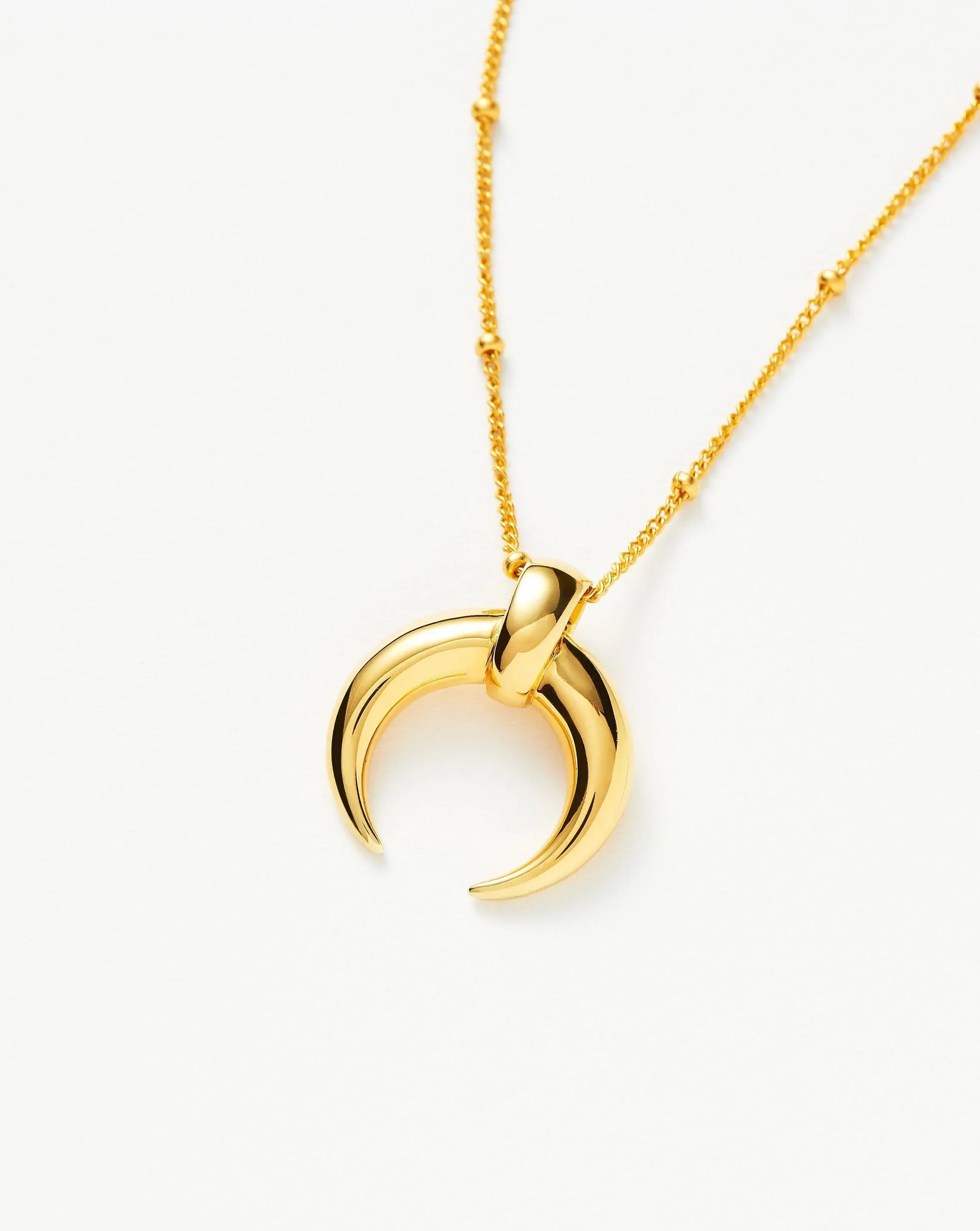 Crescent horn necklace and the meaning behind it | Horn Necklace