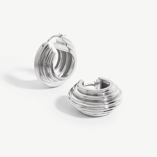 Lucy Williams Medium Chunky Ridge Hoop Earrings Earrings Missoma 