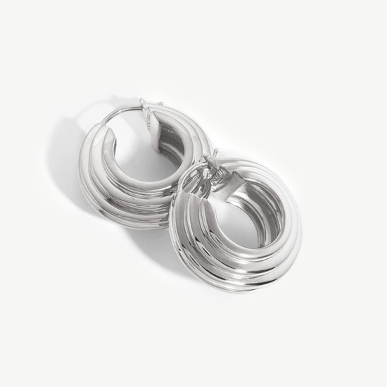 Lucy Williams Medium Chunky Ridge Hoop Earrings Earrings Missoma 