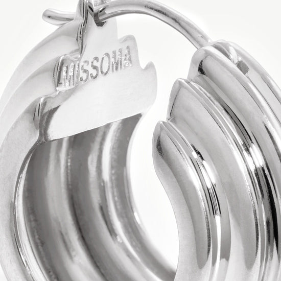 Lucy Williams Medium Chunky Ridge Hoop Earrings Earrings Missoma 