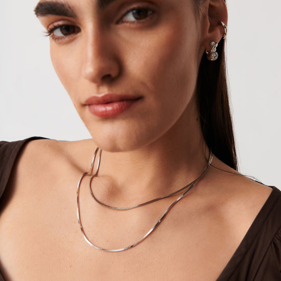 Lucy Williams Medium Square Snake Chain Necklace Necklaces Missoma 