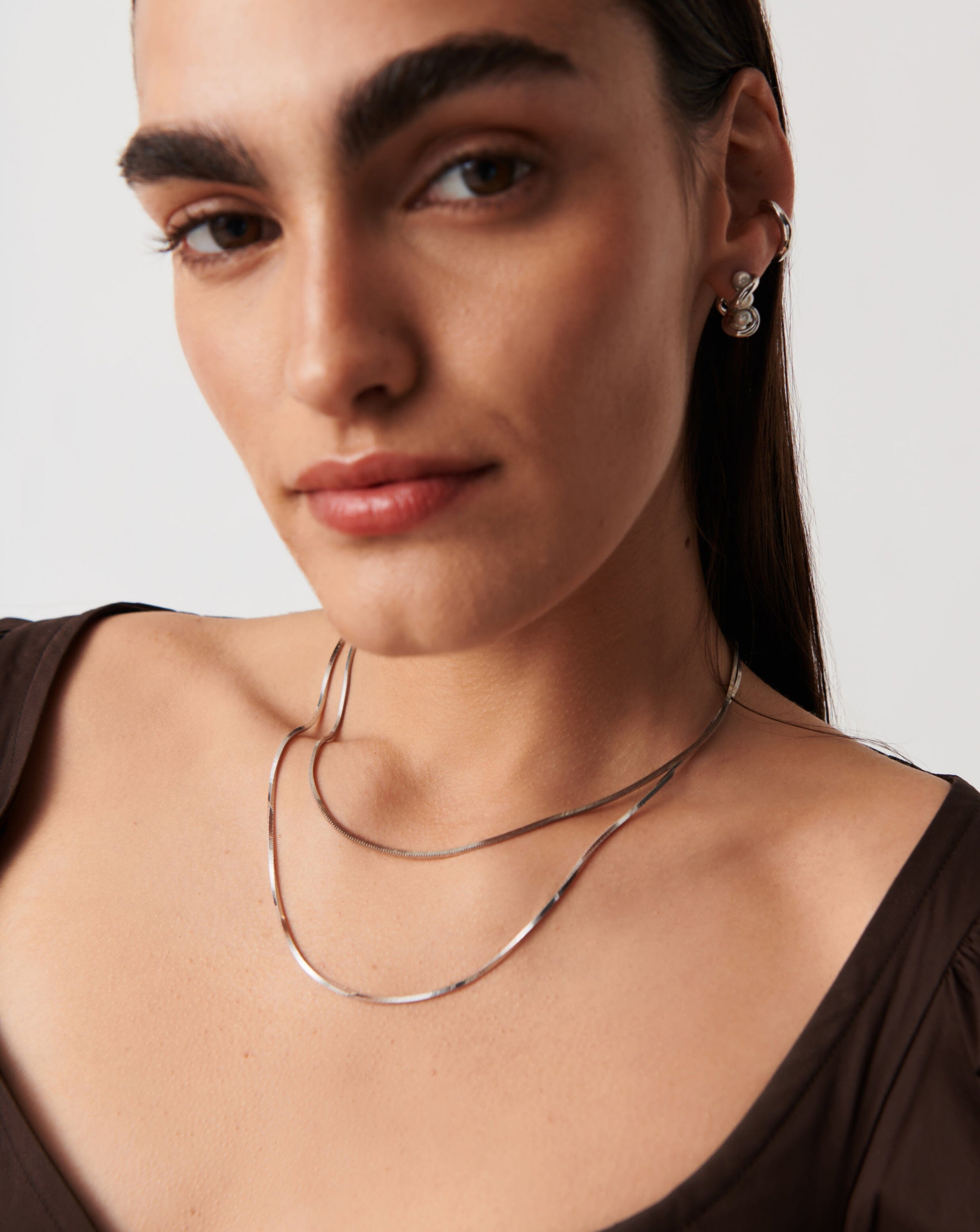 Lucy Williams Medium Square Snake Chain Necklace Necklaces Missoma 