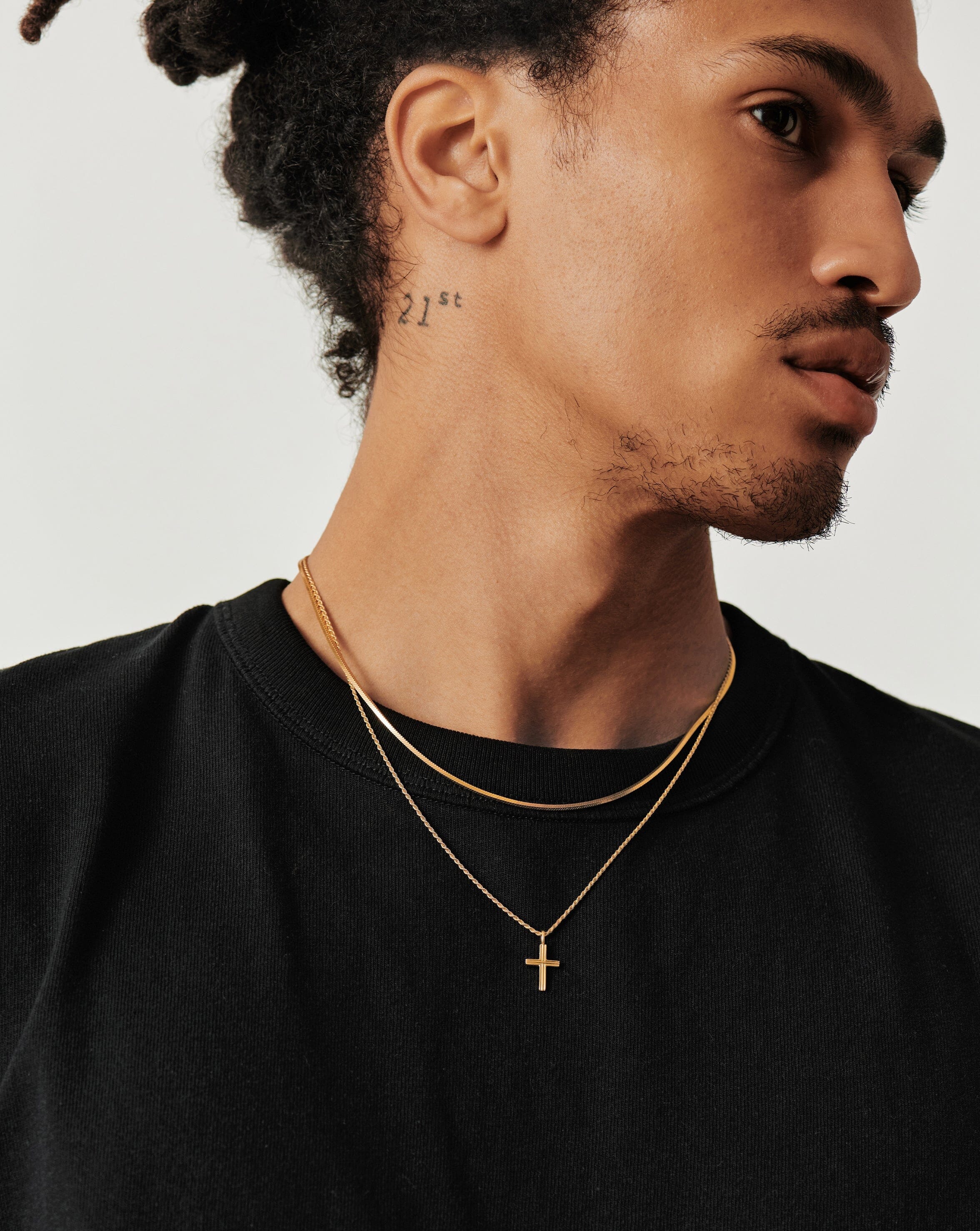 Tattoo Gold Vermeil Square Snake Chain Necklace – KKLUE