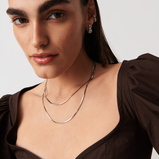 Lucy Williams Medium Square Snake Chain Necklace Necklaces Missoma 