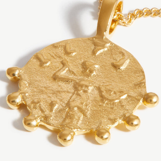 Lucy Williams Mini Beaded Coin Necklace | 18ct Gold Plated Vermeil Necklaces Missoma 
