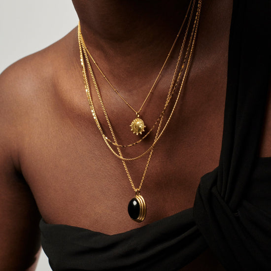 Lucy Williams Mini Beaded Coin Necklace | 18ct Gold Plated Vermeil Necklaces Missoma 