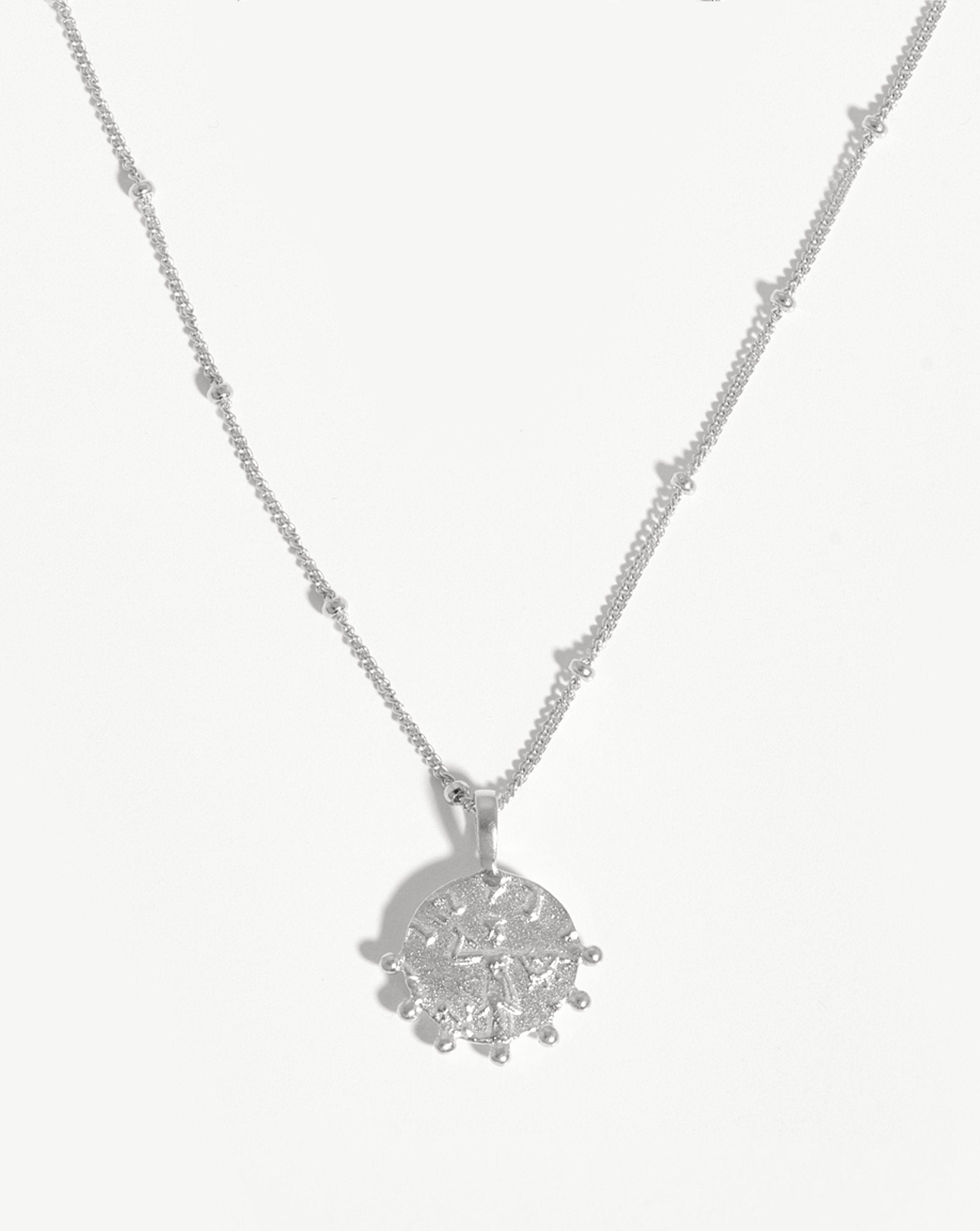 Lucy Williams Mini Beaded Coin Necklace | Sterling Silver Necklaces Missoma 