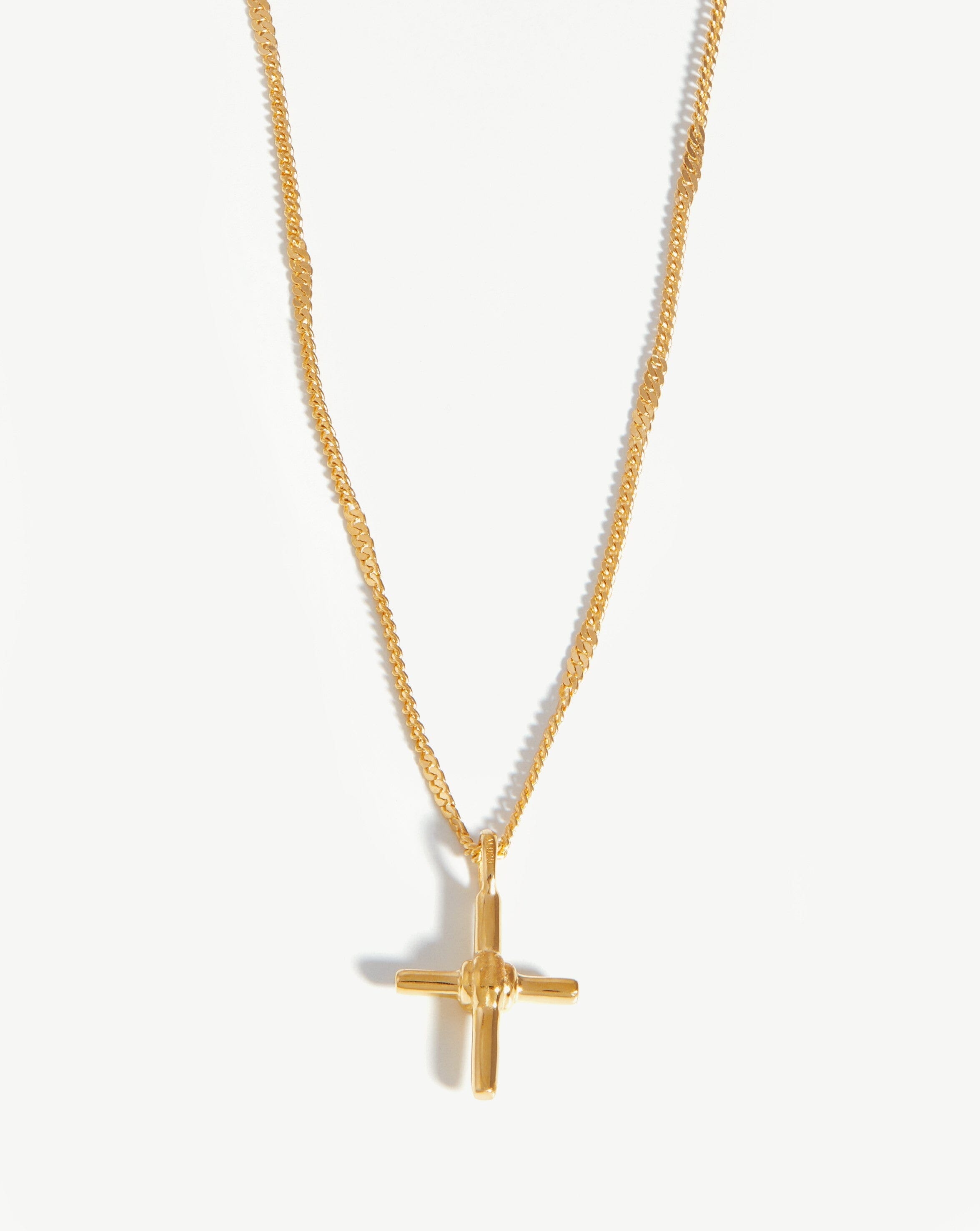 Lucy Williams Ridge Cross Necklace | 18ct Gold Plated Vermeil Necklaces Missoma 