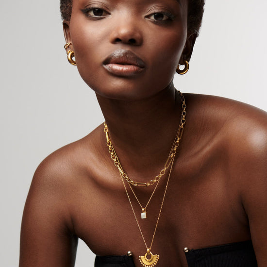 Lucy Williams Square Mother of Pearl Necklace Necklaces Missoma 