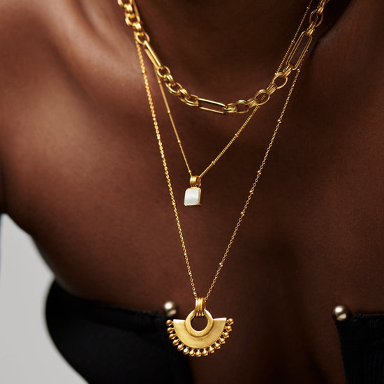 Lucy Williams Square Mother of Pearl Necklace Necklaces Missoma 