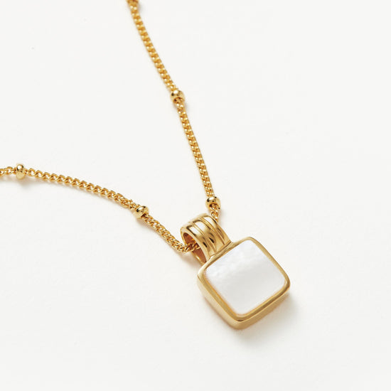 Lucy Williams Square Mother of Pearl Necklace Necklaces Missoma 