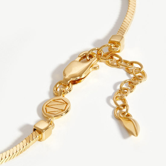 Lucy Williams Square Snake Chain Anklet Anklets Missoma 