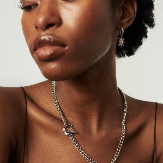 Lucy Williams T-Bar Chain Necklace | Silver Plated Necklaces Missoma 