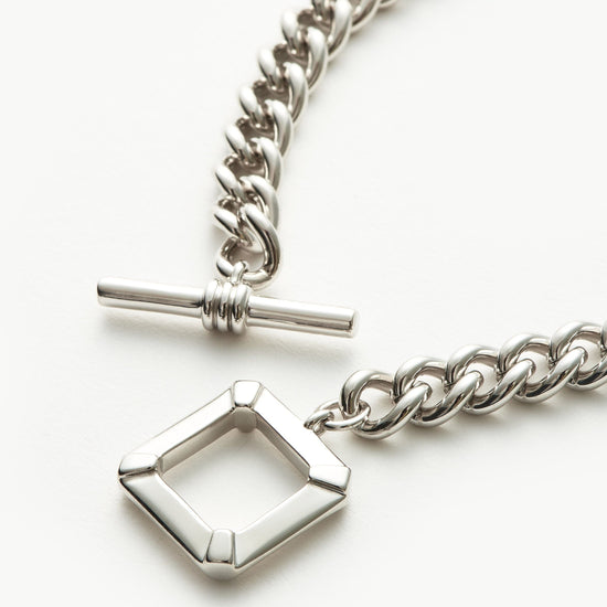 Lucy Williams T-Bar Chain Necklace | Silver Plated Necklaces Missoma 