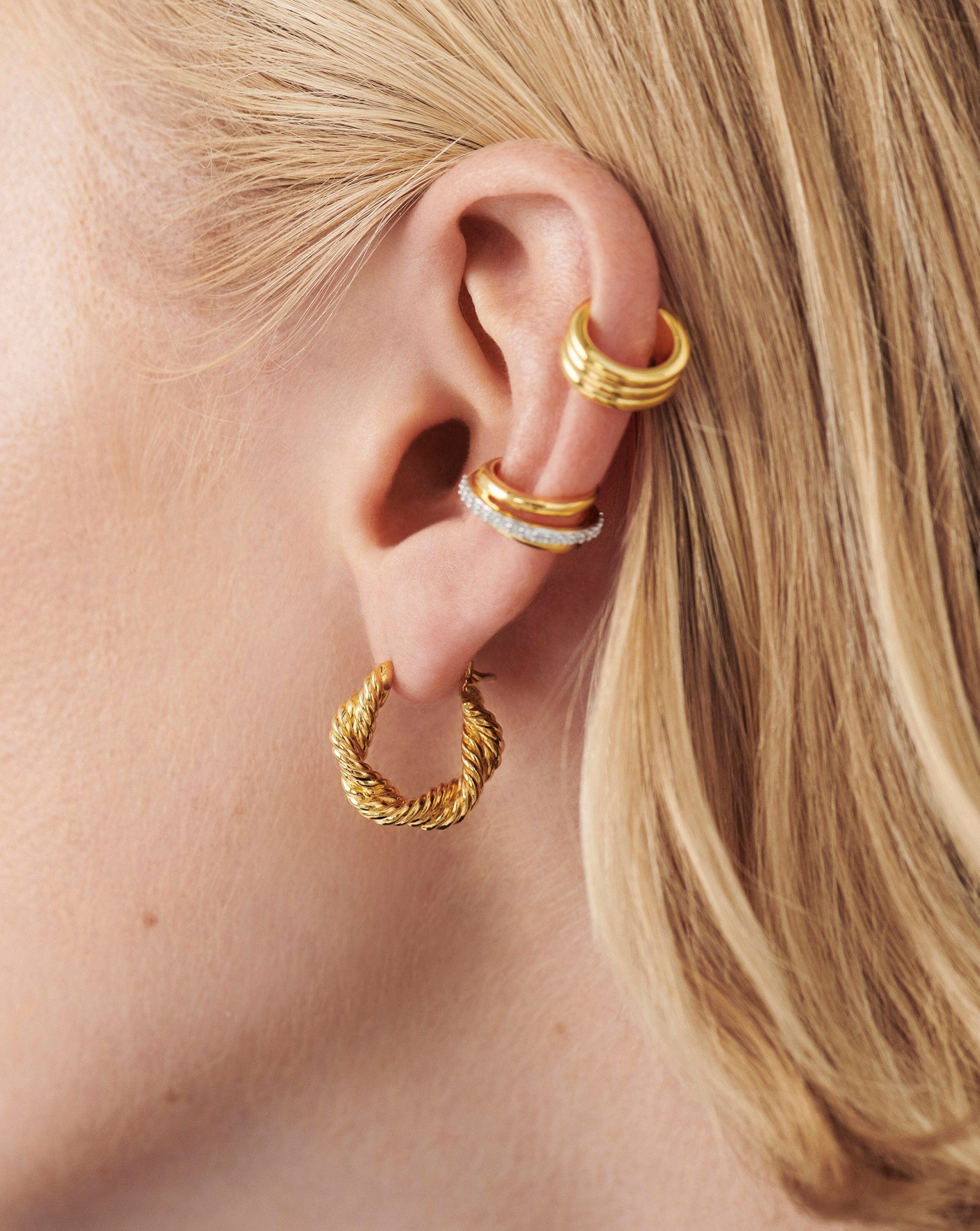 Marina Double Rope Hoop Earrings Earrings Missoma 