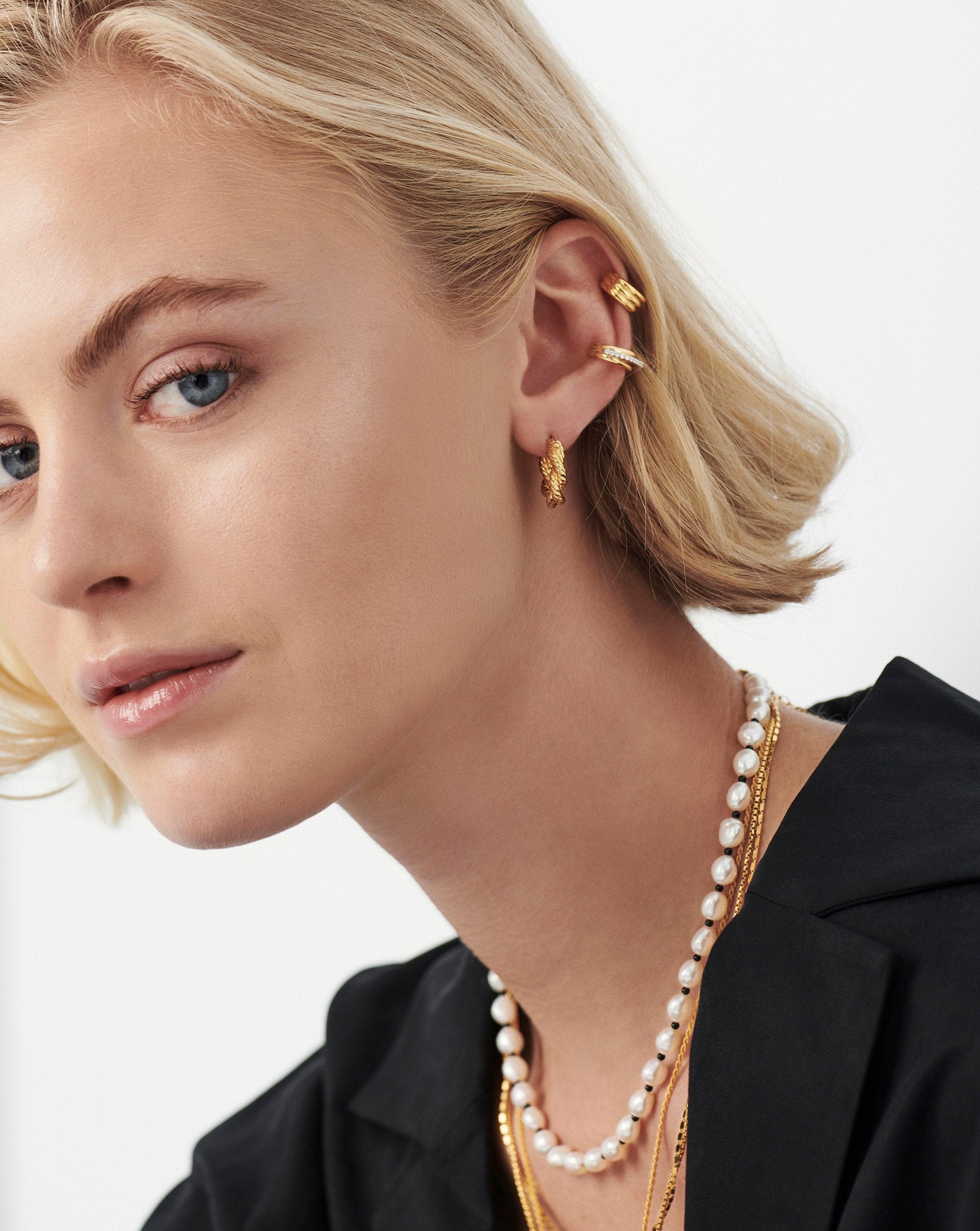 Marina Double Rope Hoop Earrings Earrings Missoma 