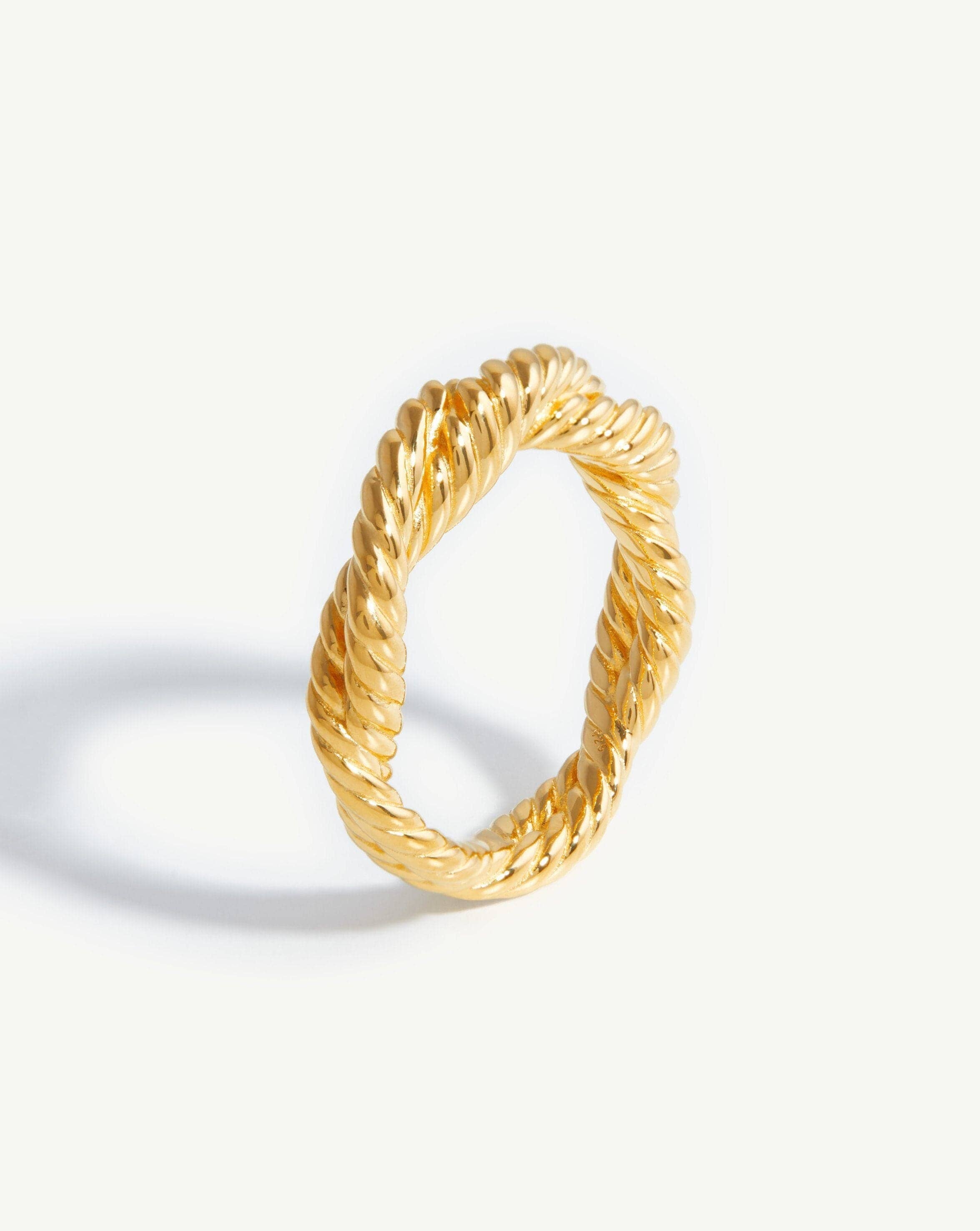 Marina Double Rope Ring | 18ct Gold Plated Vermeil Rings Missoma 