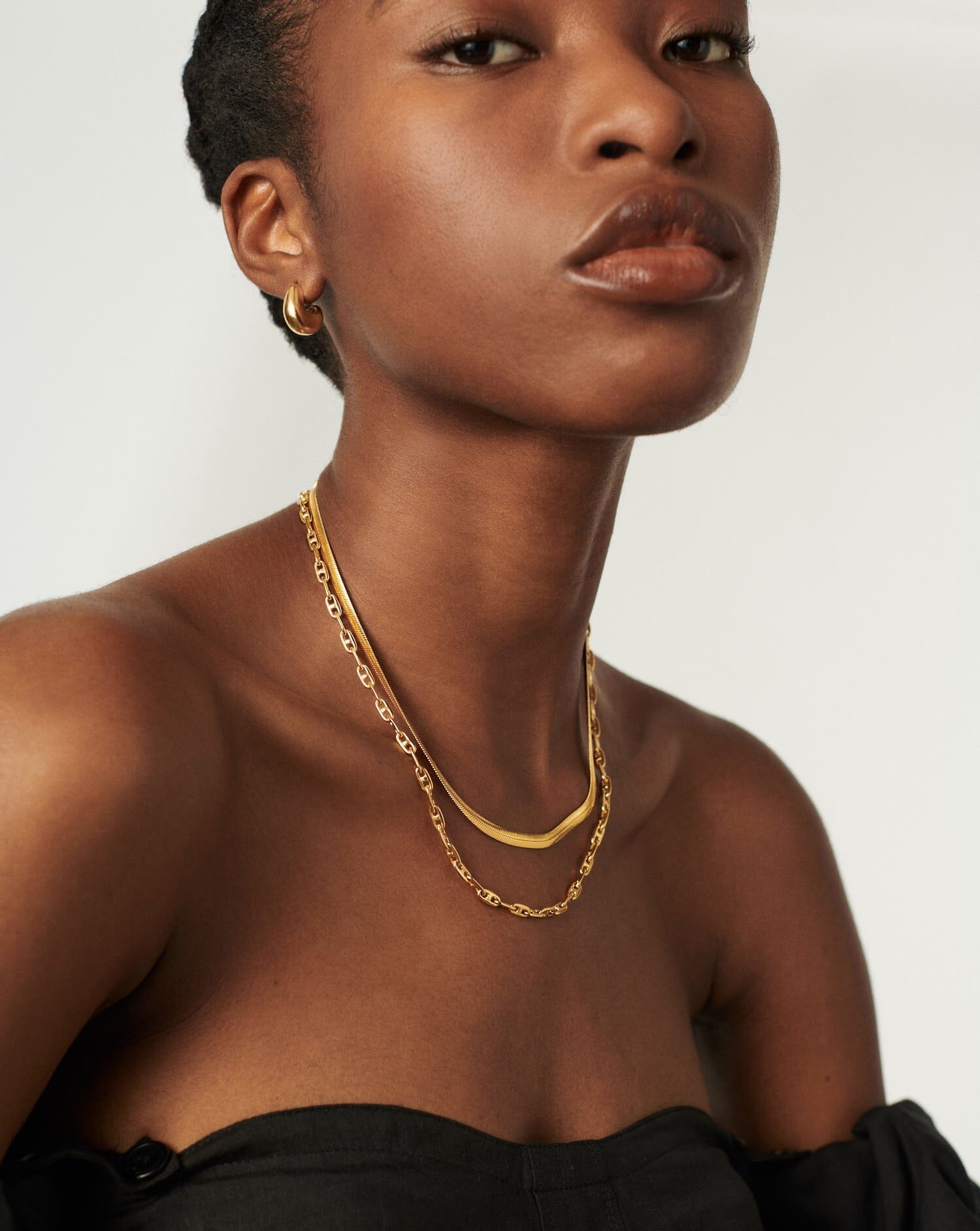Interstellar Drop Choker | Necklace designs, Gold necklace designs, Gold  necklace women