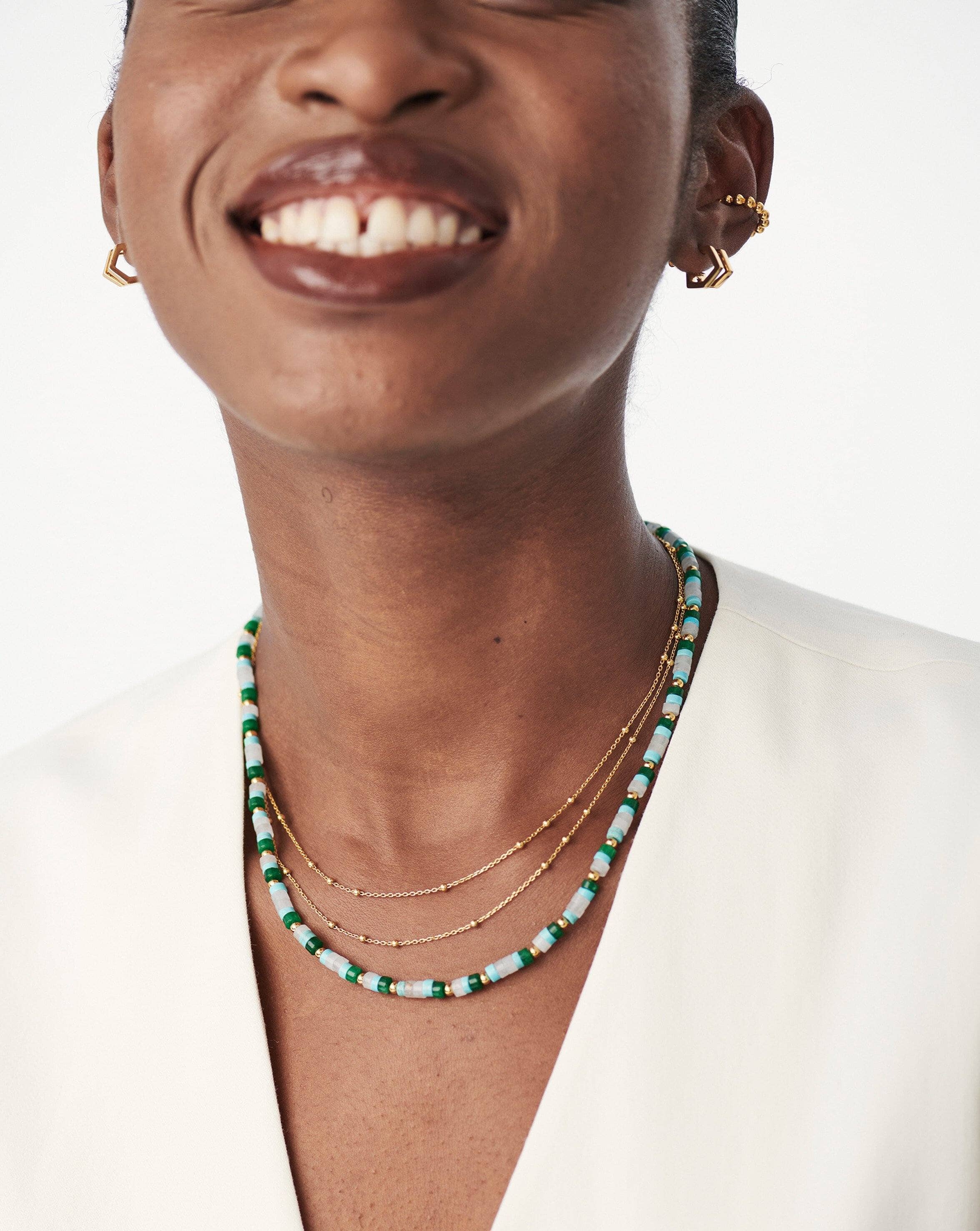 Missoma X Harris Reed In Good Hands Beaded Necklace in Metallic | Lyst UK