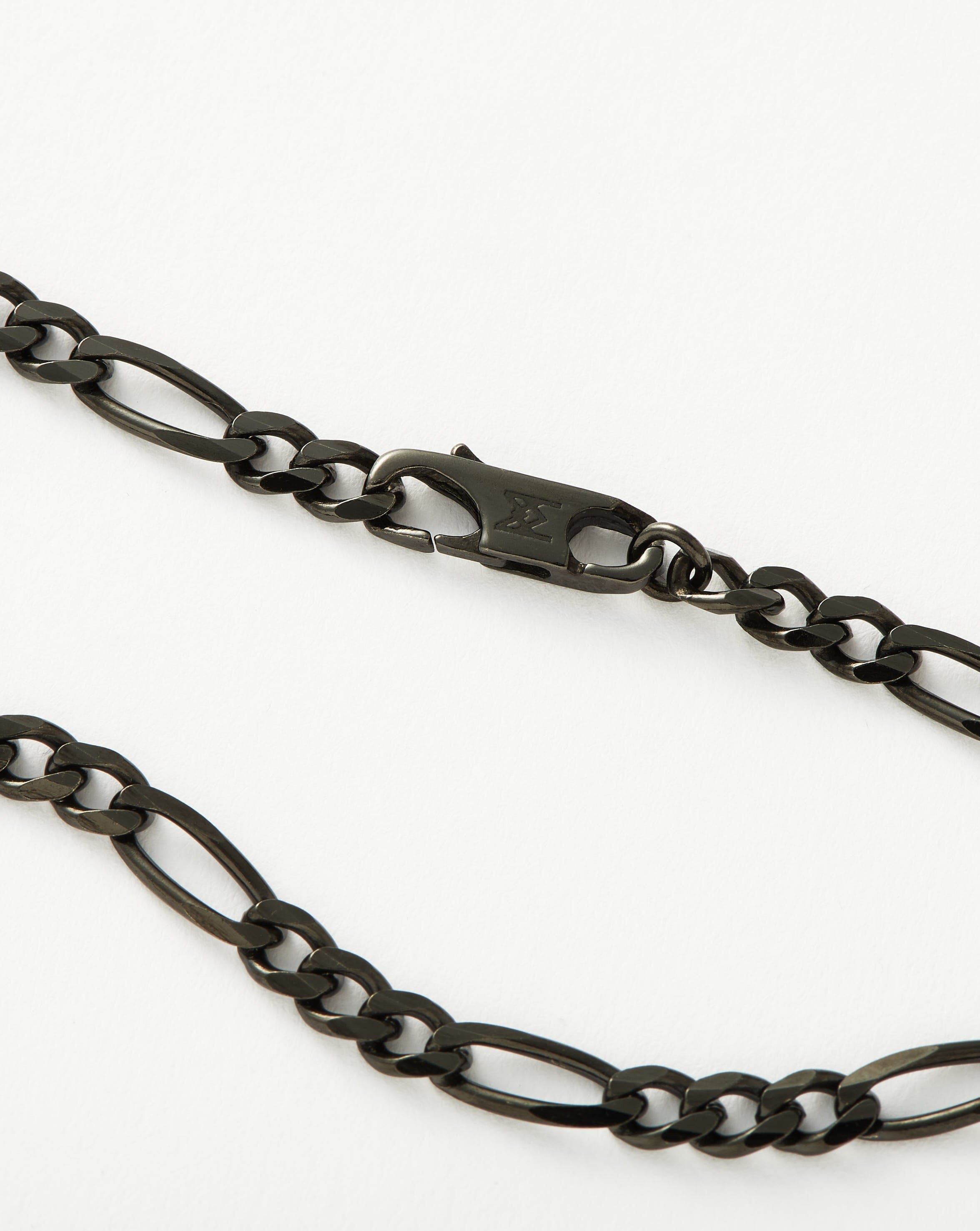 Mens Black Filia Chain Necklace | Sterling Silver Necklaces Missoma 