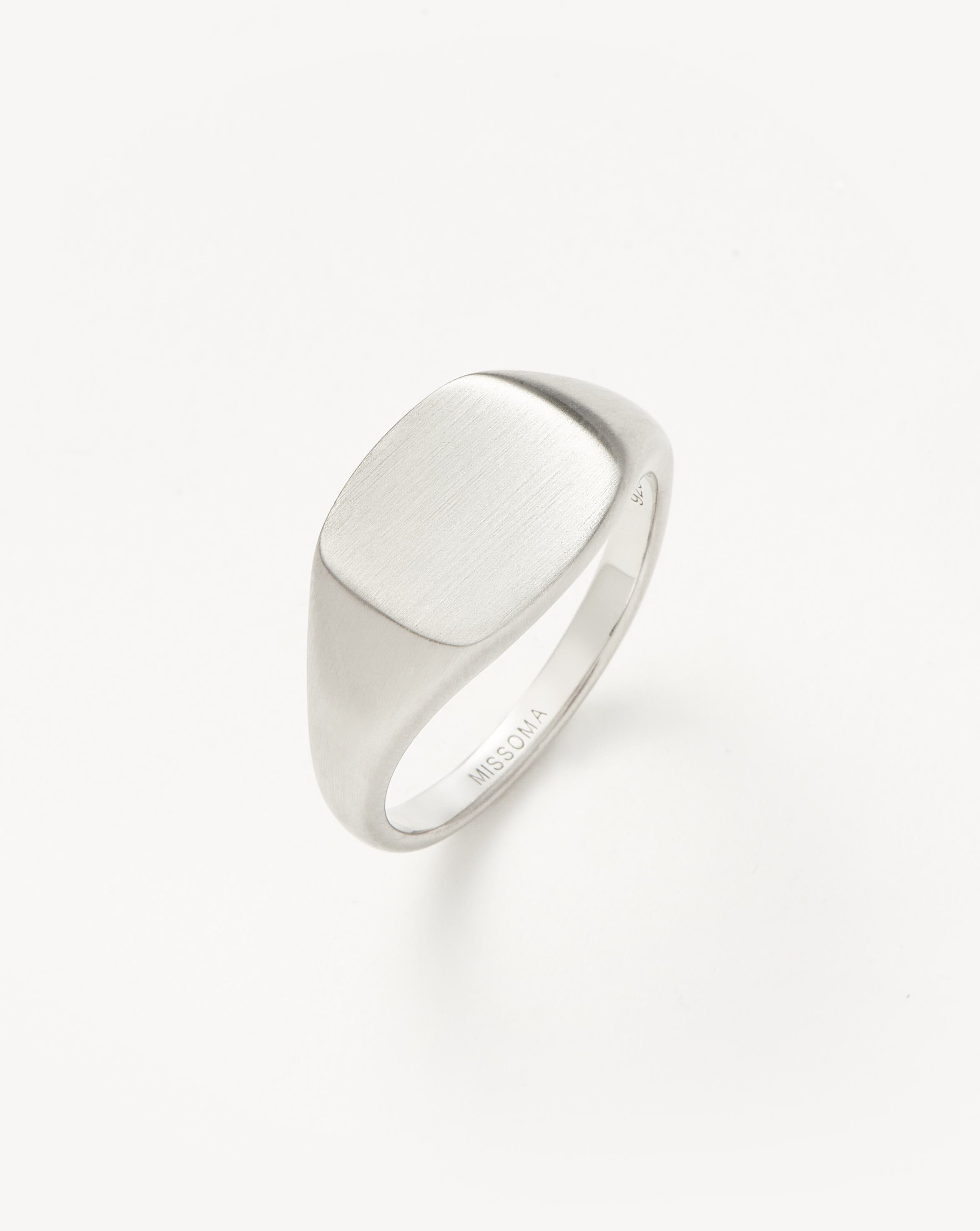 Men's Engravable Signet Ring | Sterling Silver Rings | Missoma