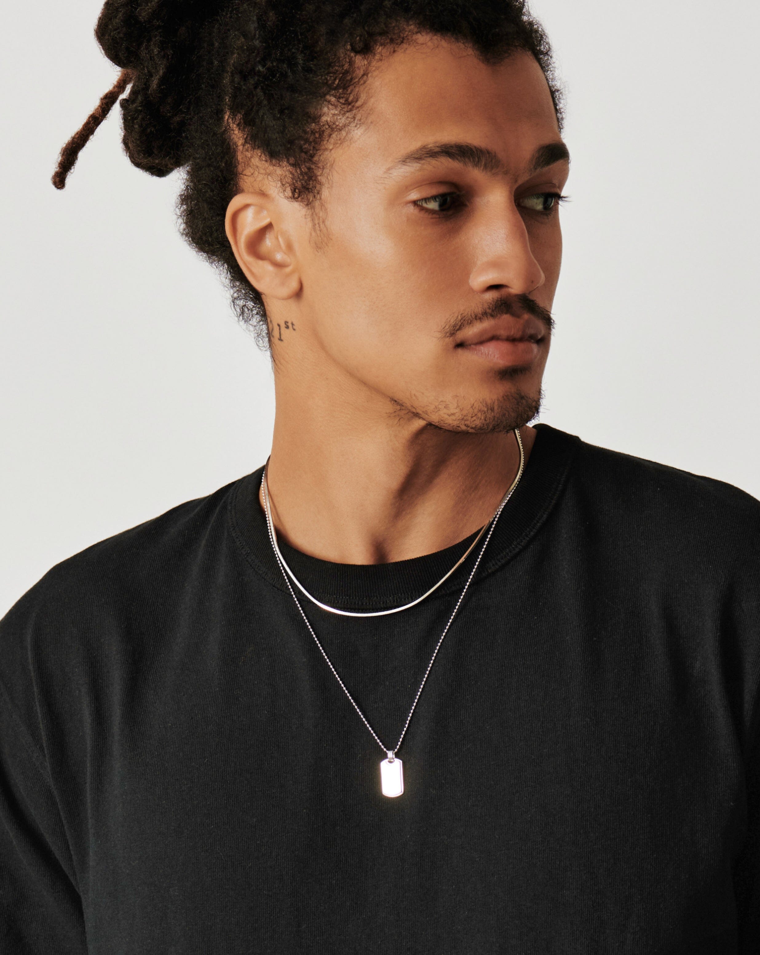 Personalised Hoop Pendant Necklace for Him | Lisa Angel