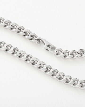 Mens Flat Curb Chain Necklace | Silver Plated Necklaces Missoma 