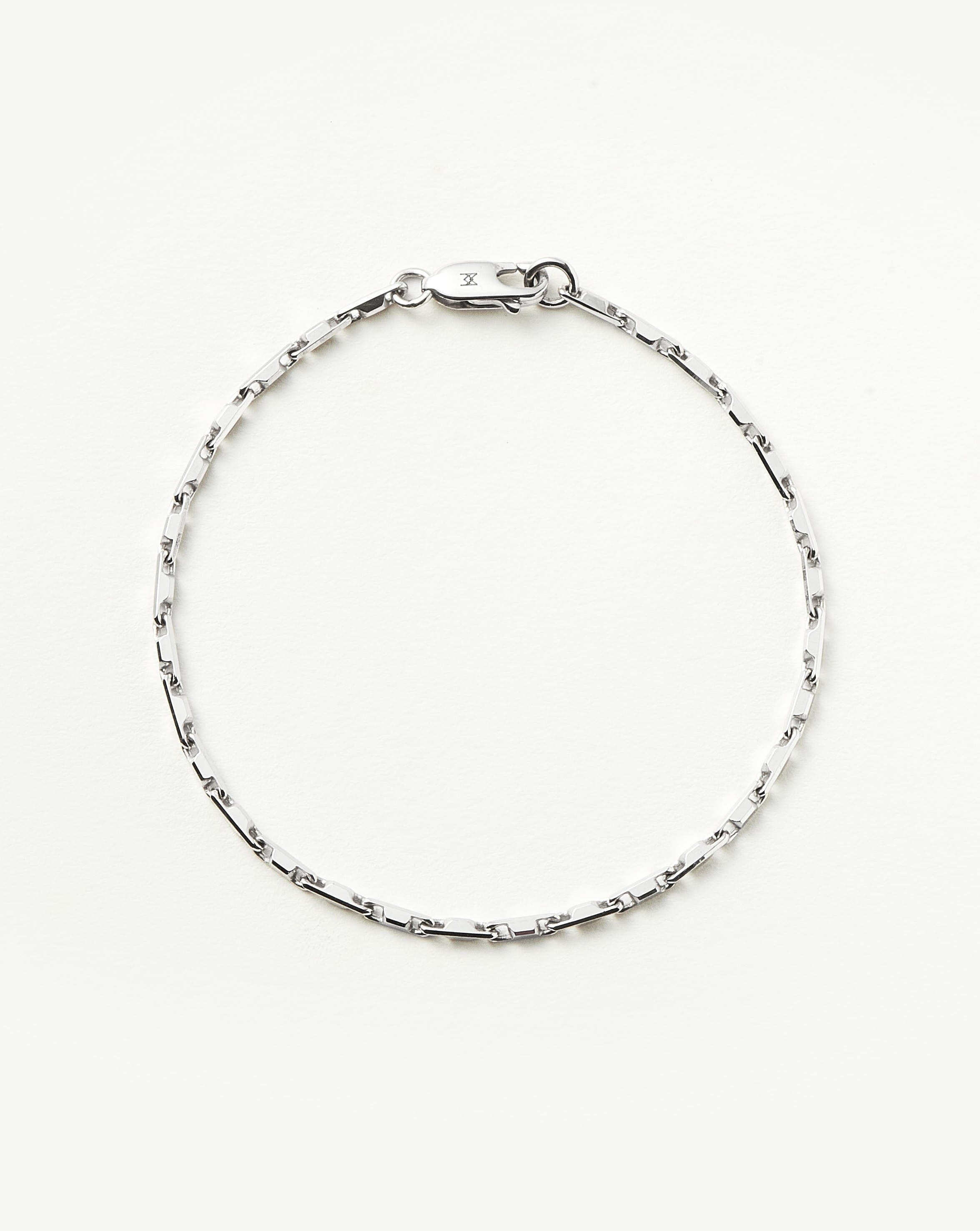 Mens Interlocking Link Chain Bracelet | Sterling Silver Bracelets Missoma 