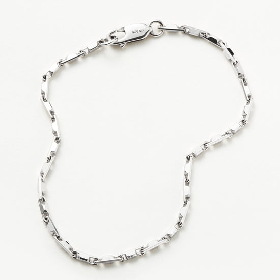 Mens Interlocking Link Chain Bracelet | Sterling Silver Bracelets Missoma 