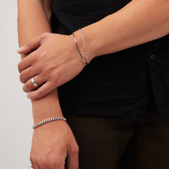 Mens Interlocking Link Chain Bracelet | Sterling Silver Bracelets Missoma 