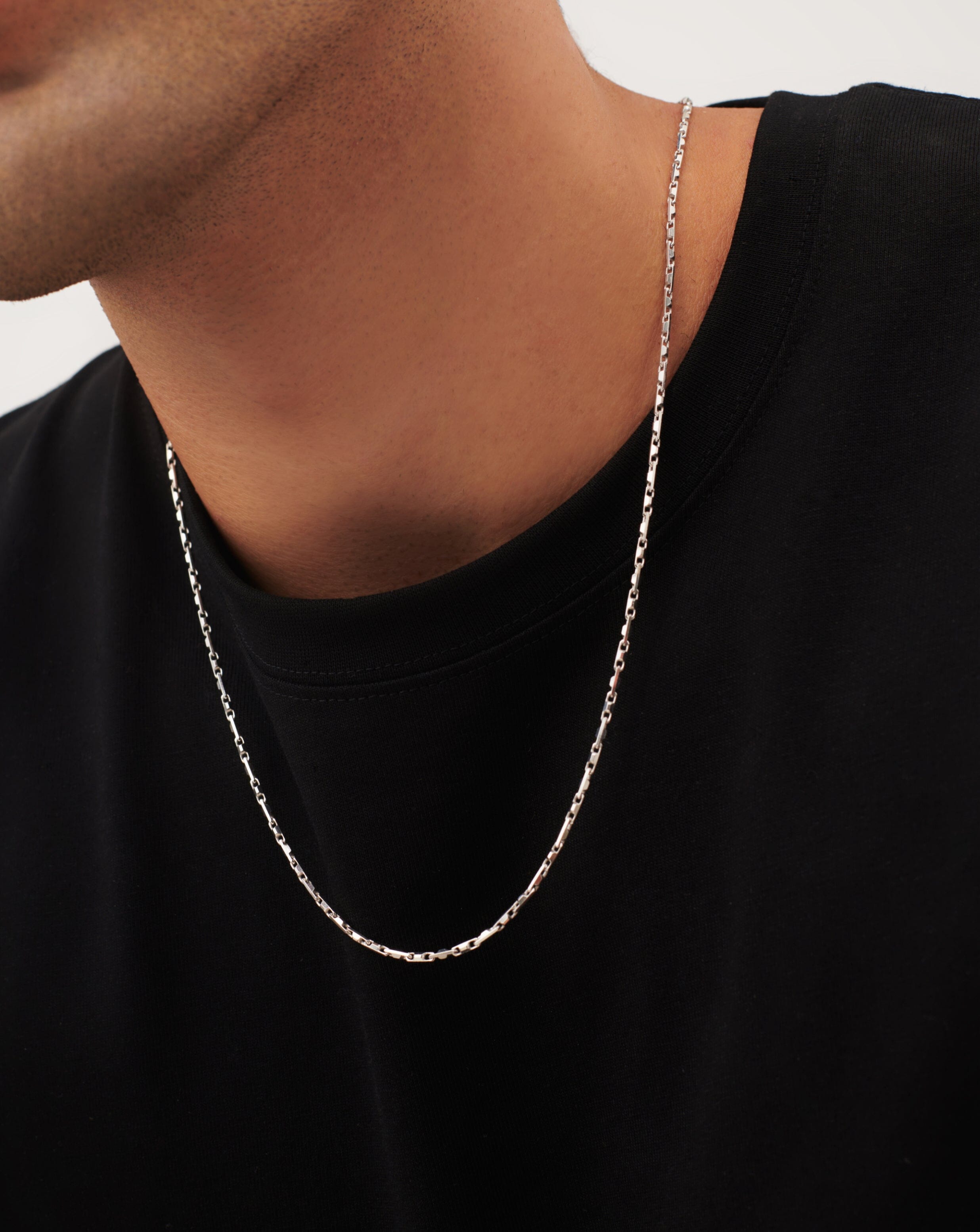 Mens Interlocking Link Chain Necklace | Sterling Silver Necklaces Missoma 