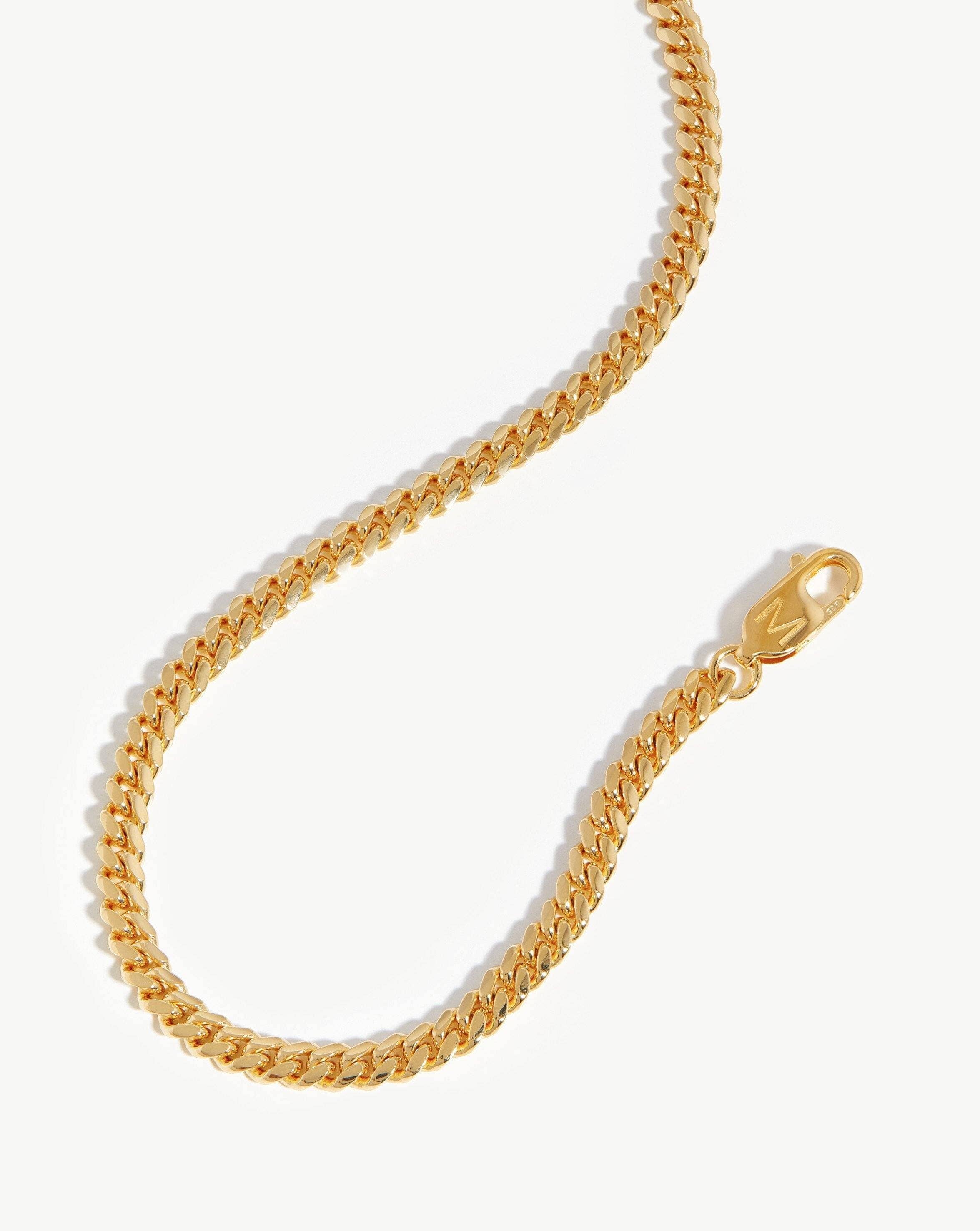 Molto Bella Jewellery 9ct Gold Curb Semi Hollow Chain Necklace Approx India  | Ubuy