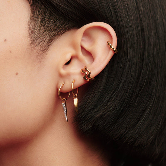 Mini Claw Charm Hoop Earrings Earrings Missoma 