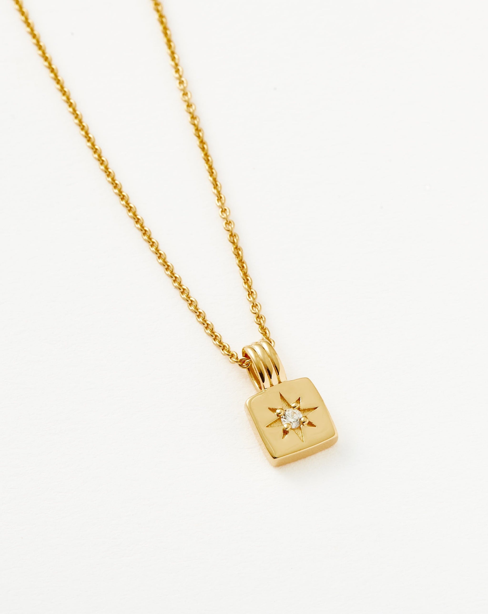 Mini Star Ridge Pendant Necklace | 18ct Gold Plated Vermeil Necklaces Missoma 