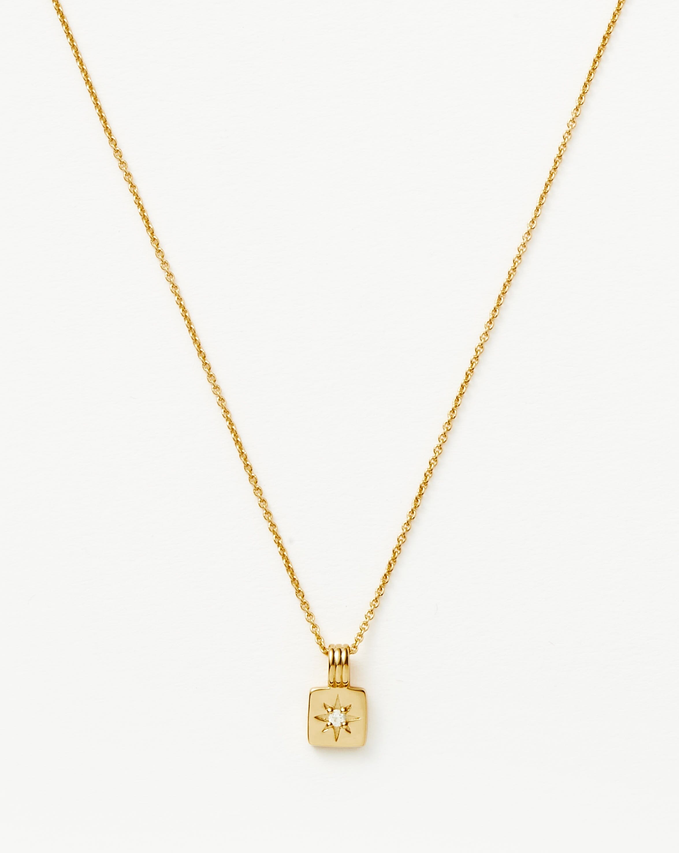 Mini Star Ridge Pendant Necklace | 18ct Gold Plated Vermeil Necklaces Missoma 