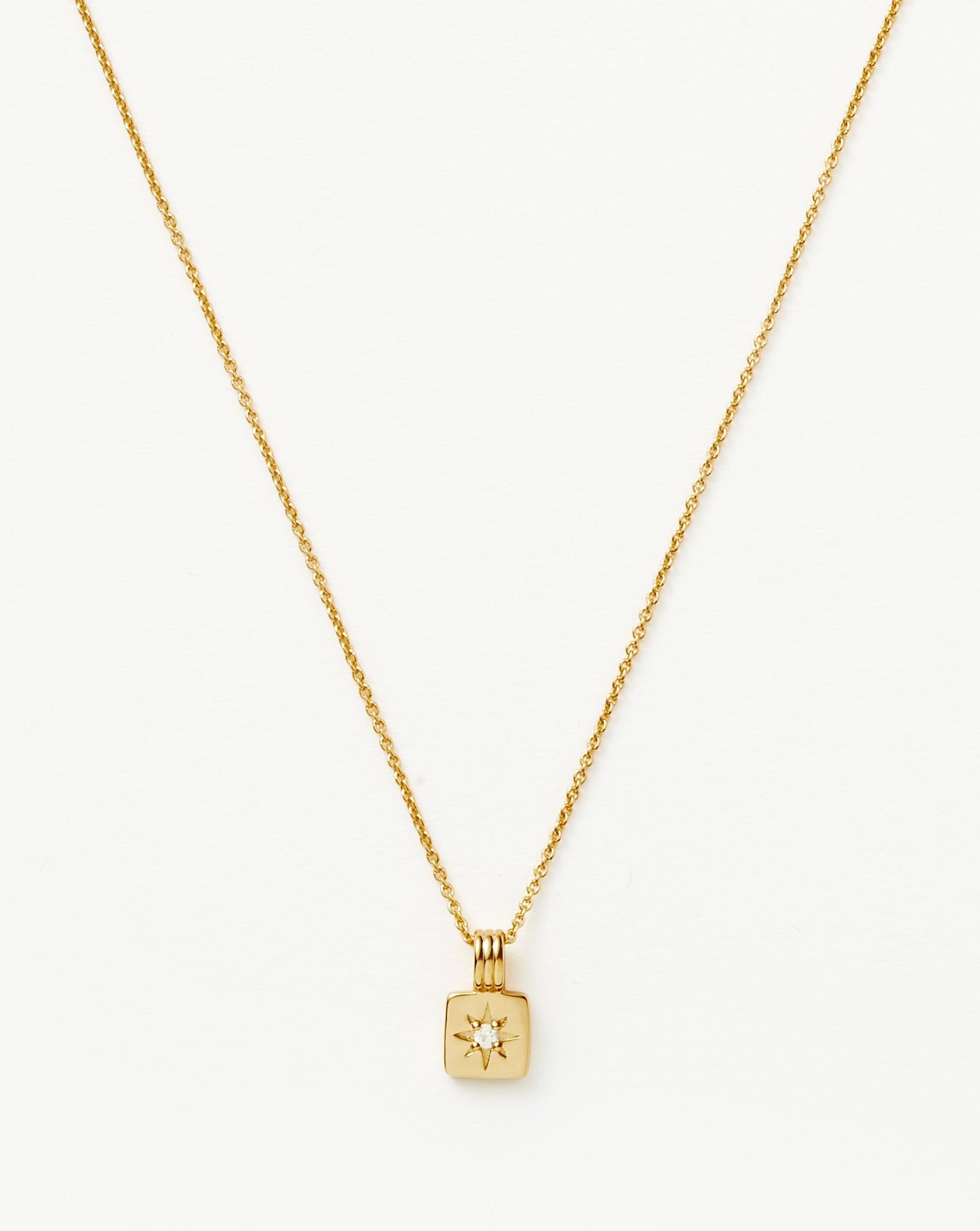 Mini Star Ridge Pendant Necklace | 18ct Gold Plated Vermeil Necklaces Missoma 