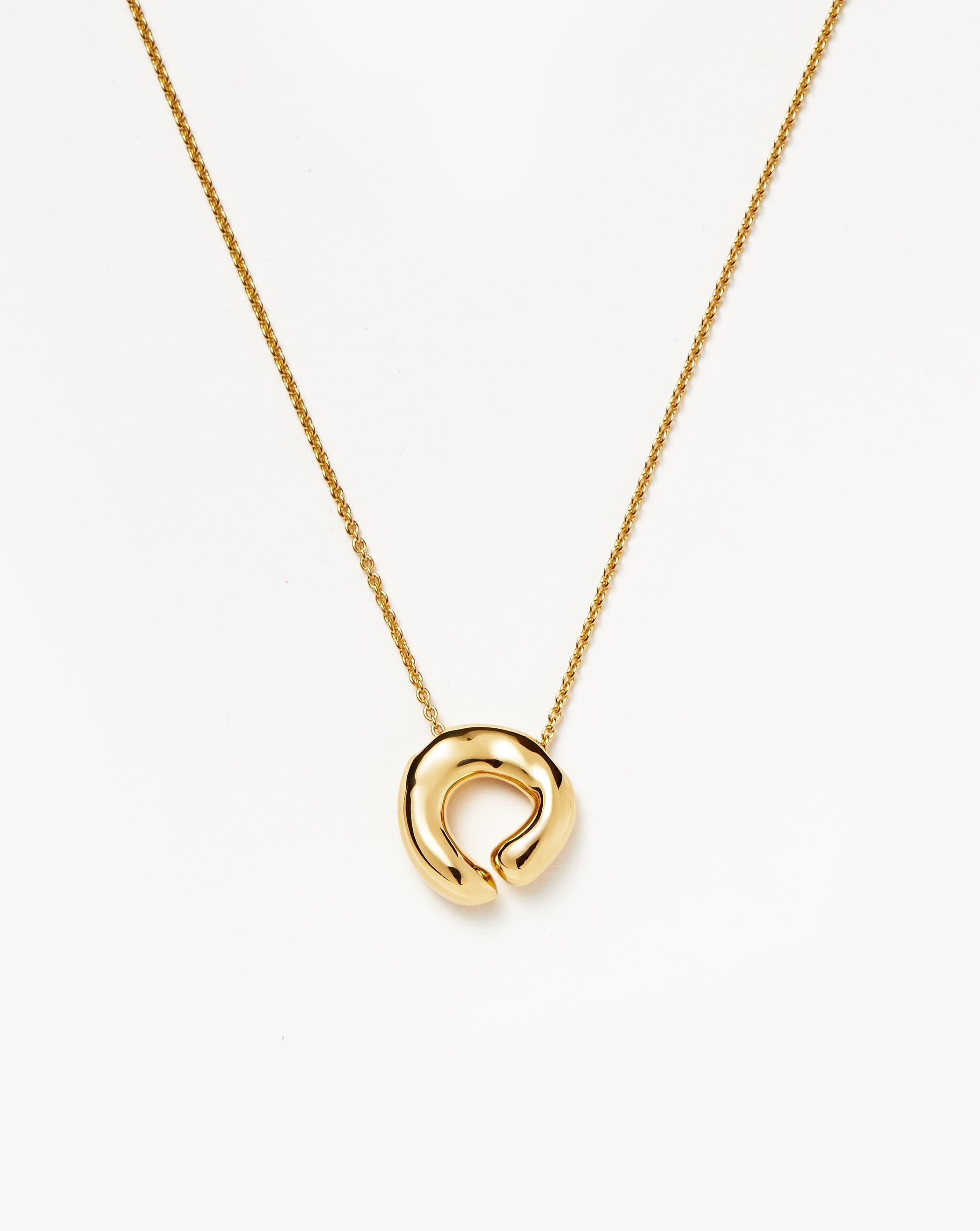 Molten Doughnut Pendant Necklace | 18ct Gold Plated Necklaces Missoma 