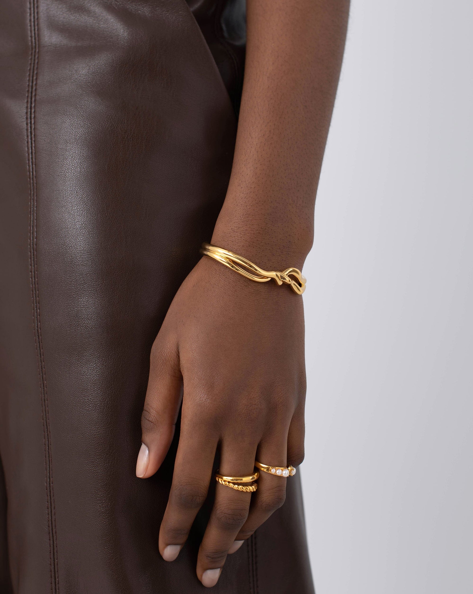 Molten Knot Double Cuff Bracelet Missoma