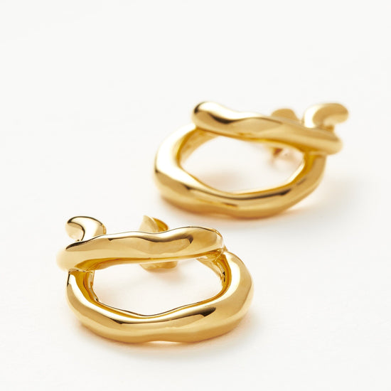 Molten Twisted Mini Double Hoop Earrings Earrings Missoma 