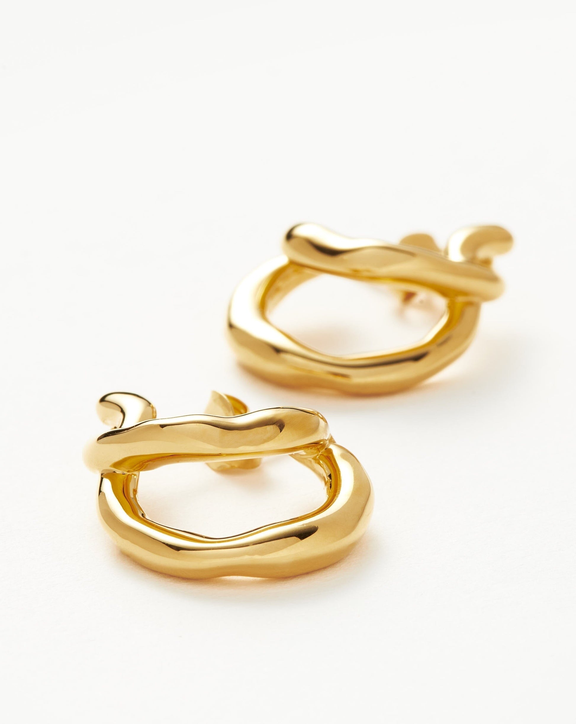 Molten Twisted Mini Double Hoop Earrings Earrings Missoma 