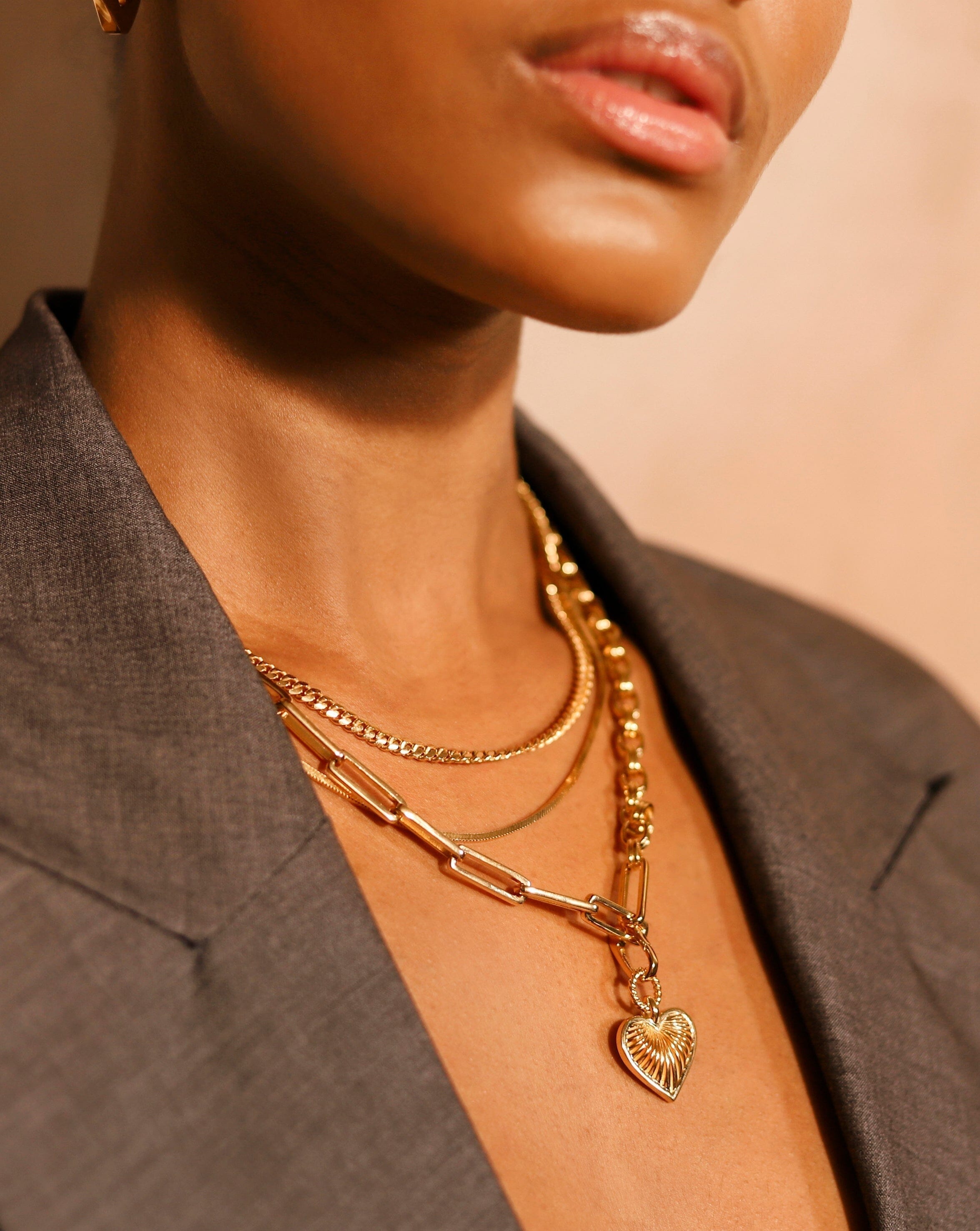 Missoma gold axiom store chain necklace