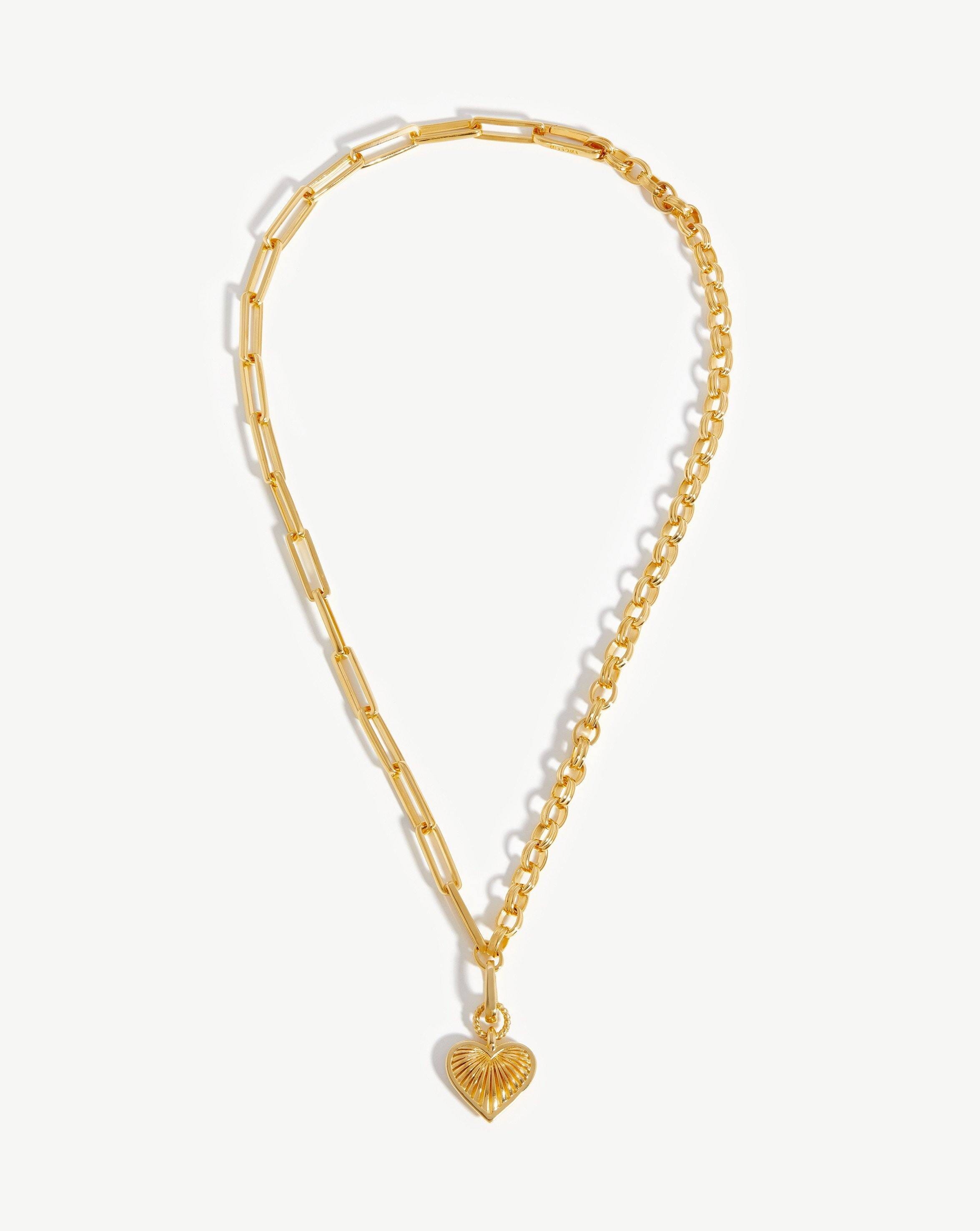 Ridge Heart Axiom Chain Necklace Necklaces Missoma 